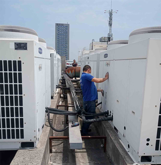 兴化中央空调制热和不制冷系统维修方法